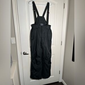 Black Snow Bib Overalls snow pants mens  small